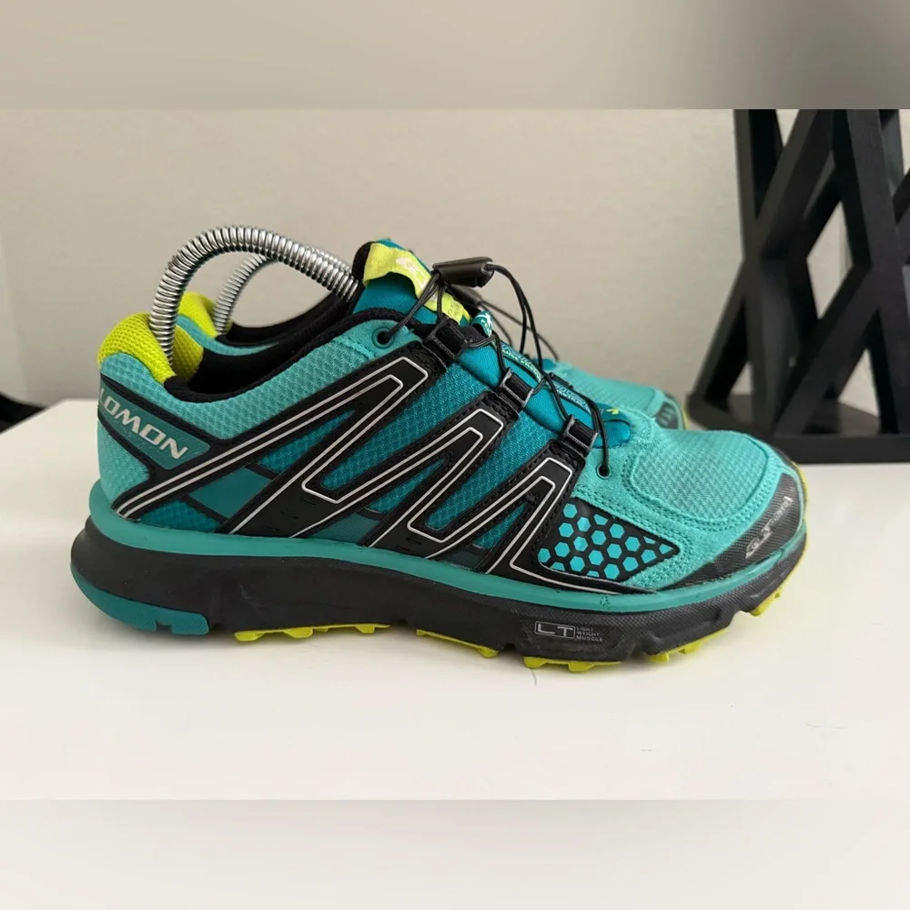 Salomon XR Mission CS Women's Teal and Black Running Shoes - Picture 2 of 8
